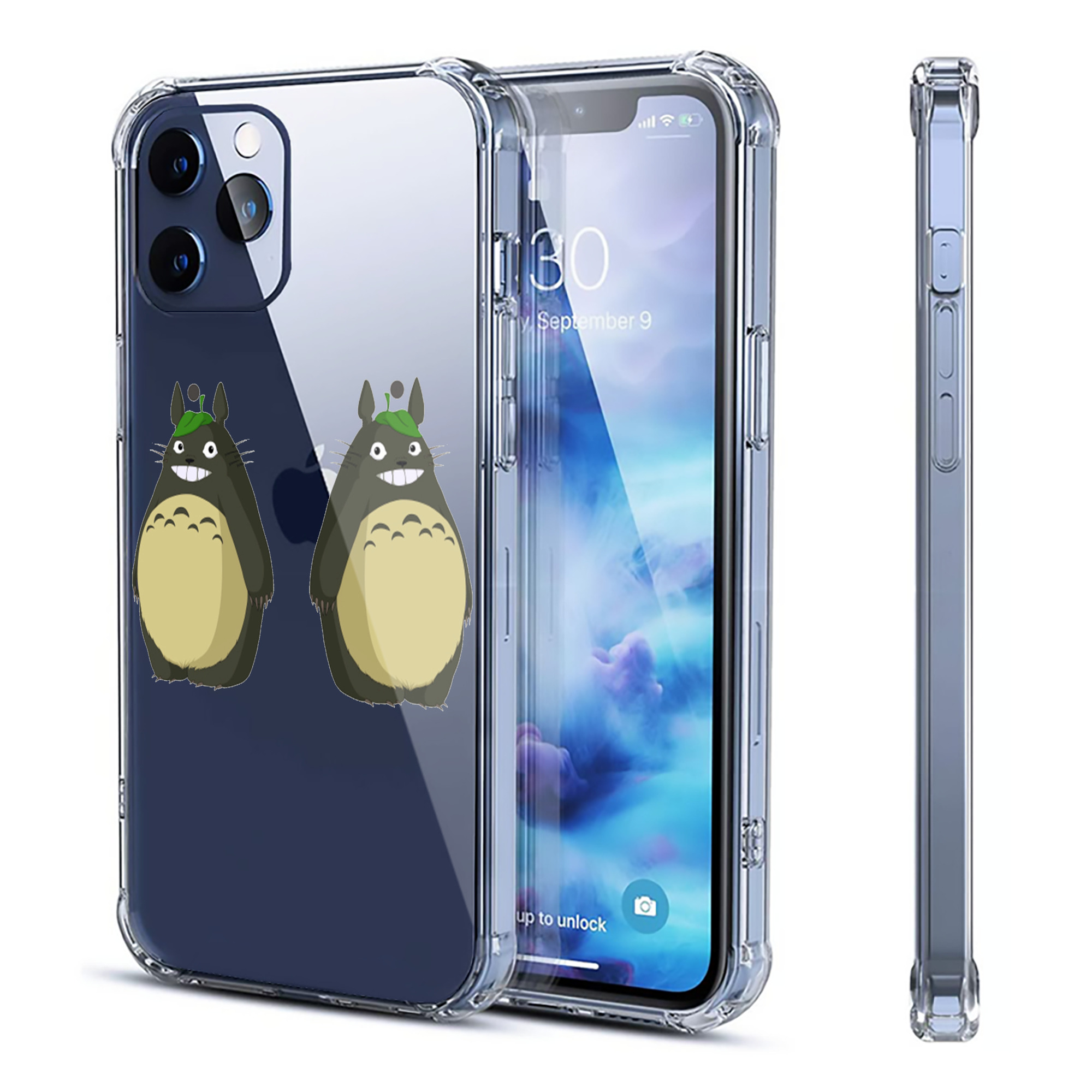 （画像用） となりのトトロ 草壁メイ 草壁サツキ My Neighbor Totoro Satsuki Kusakabe Mei Kusakabe 【iPhone 12シリーズ対応】透明スマホケース（クリアソフトケース）